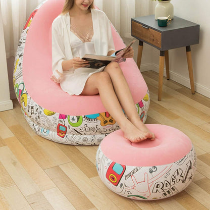Compact &amp Lightweight Portable Inflatable Sofa